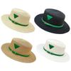 Summer Beach Straw Hats Women Foldable Big Wide Side Casual Female Hat Sunshade Flat-topped Top Cap Travel for Sun Cap