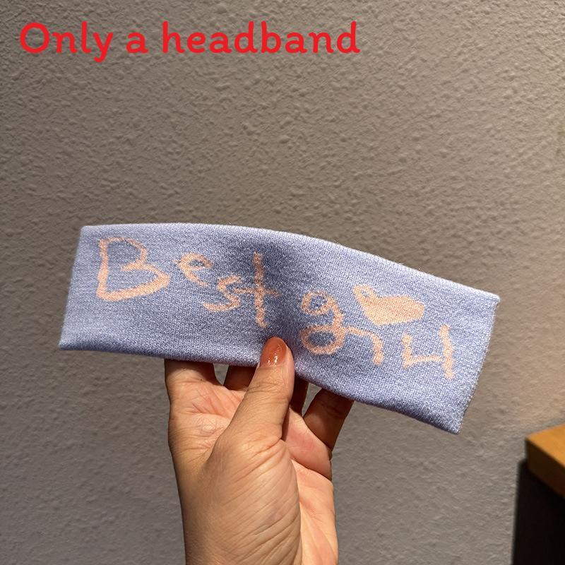 Корейский стиль Буквенная повязка на голову с эластичной резинкой для девочек и мальчиков Летний модный аксессуар