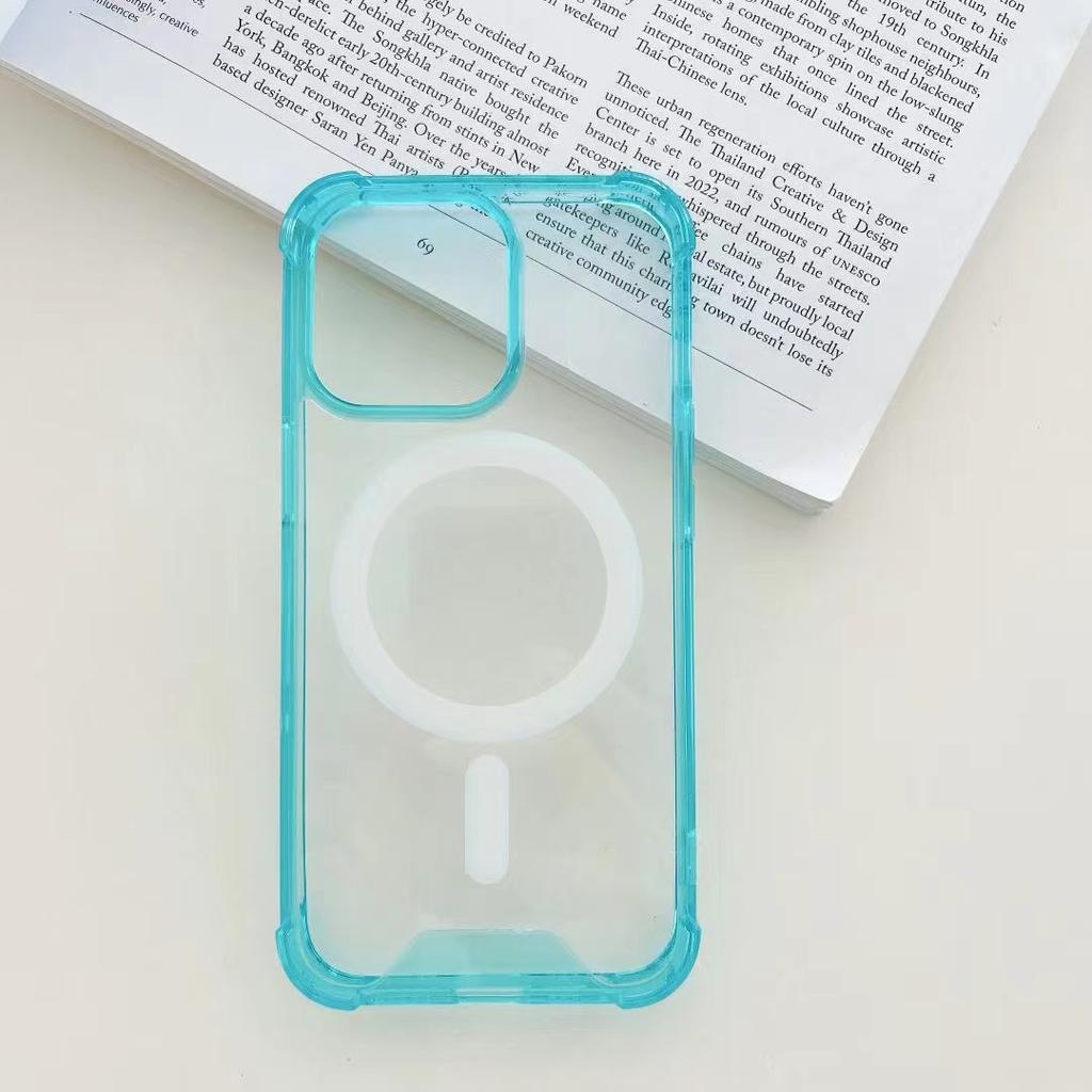 Подходит для IPhone 16 Мобильный телефон Коробка Цвет Прозрачный Четыре угла Защита от острых краев Диск Apple 14 Частичная полная защита Защитный чехол