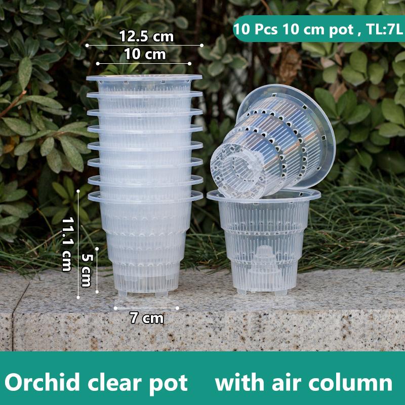 Сетчатый горшок для украшения дома, прозрачные горшки для орхидей с отверстиями, горшок для орхидей Cattleya Dendrobium, кашпо в 10 см, 12 см, 15 см