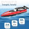 High-Speed Dual-Motor RC Boat - Waterproof Twin-Propeller Speedboat Toy for Kids