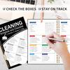 ADHD Cleaning Planner, Cleaning Schedule and Checklist, Undated Daily and Weekly Household Cleaning Checklist Planner, Organize Your Home to Keep