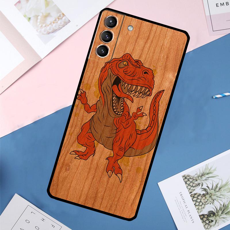 Чехол с изображением животных (Олень Лев Слон) из дерева для Samsung Galaxy S25 Ultra S21 S22 S23 S24 Ultra S9 S10 Plus S20 FE S25 FE Задняя крышка