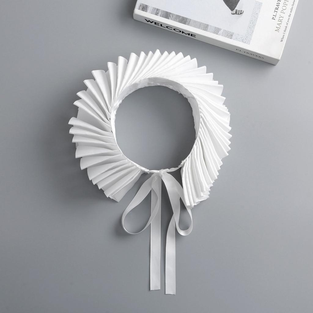 Fashion White Shirt Fake Collar Women Necklace Detachable Lapel Shirt Fake Collar Shawl Removable Collars Clothing Accessories