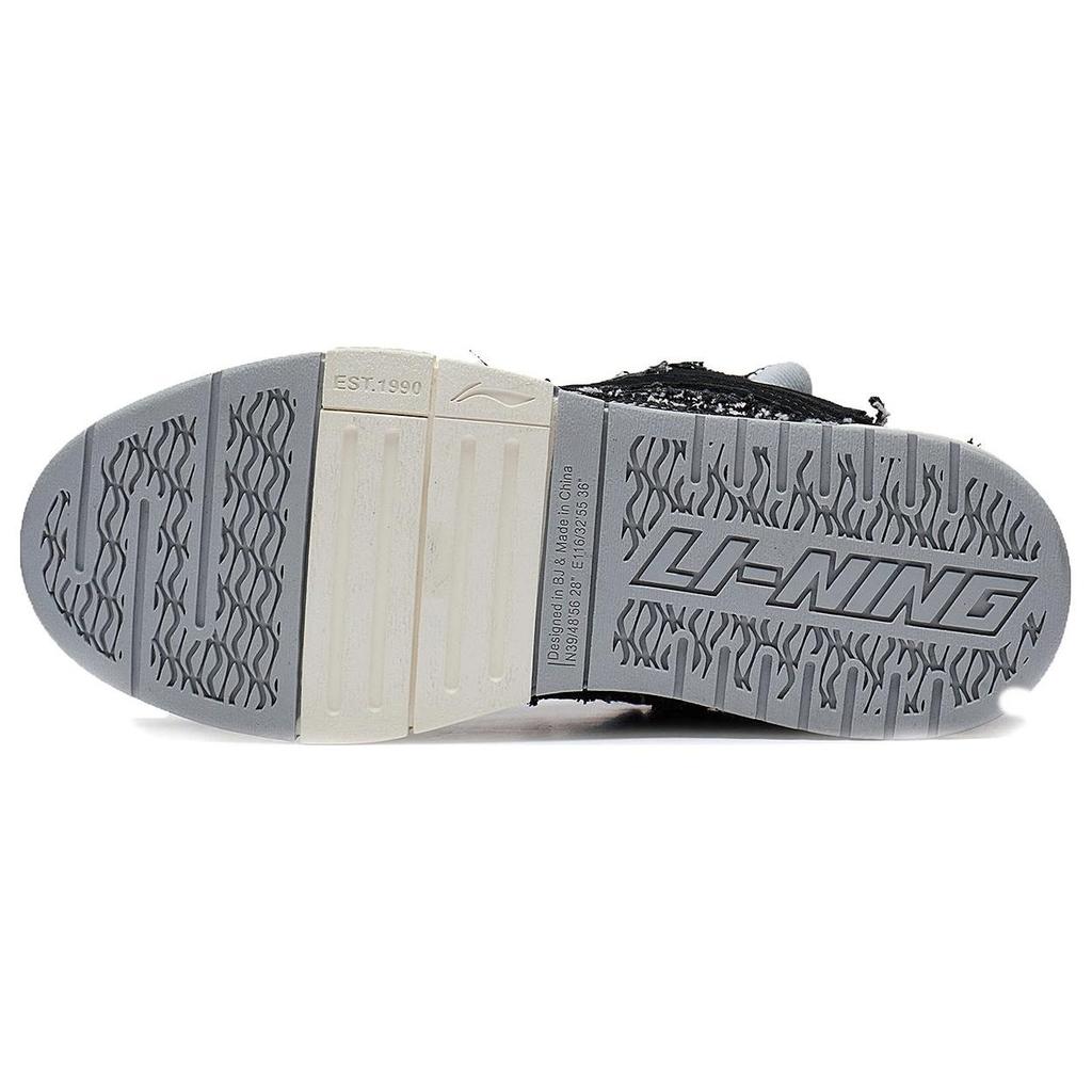 Li Ning Weiwu Golden Comfortable Versatile Durable Lightweight Low-Top Skate Shoes Women Sneaker Black AECS074-9