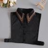 White Embroidery Fake Collar Women Big Lapel False Collars Woman Decoration Detachable Collars Tie  Blouse Removable Nep Kraagie