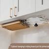 Wall-Mounted Multifunctional Kitchen Rack for Chopping Boards and Pot Lids