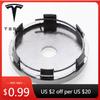 Car Sticker Tesla 4pcs 60mm Car Wheel Center Hub Cap Rim Cover Emblem Sticker For Tesla Model Y Model 3 S X Badge Emblem Auto St
