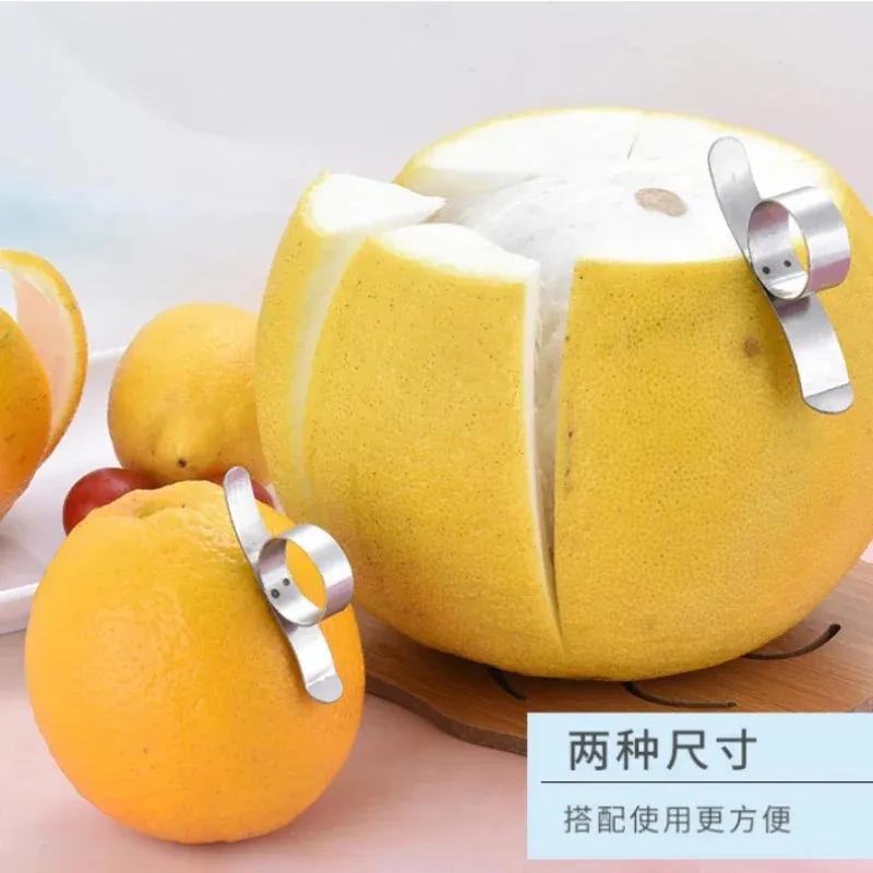Stainless Steel Orange Peeler Cutter Fruit Lemon Orange Opener Peeler Slicer Cutter Kitchen Tools 1pc Kitchen Accessories