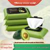 Avocado 3-in-1 Makeup Remover Wipes - 60 Pieces for Eye, Lip, and Face Cleansing