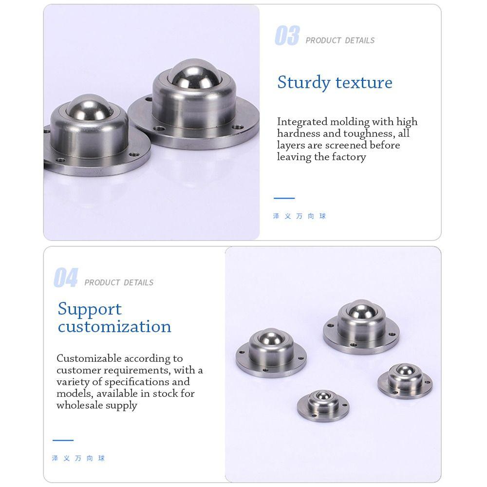 Strong Load-Bearing Carbon Steel Eye Round Wheel Steel Swivel Ball Mini Swivel Wheels Caster Wheel