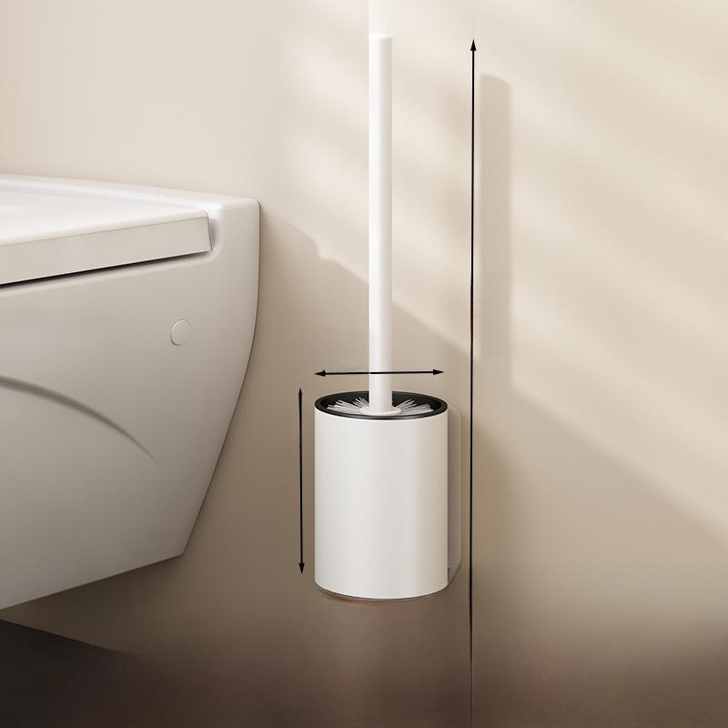 Настенная роскошная туалетная щетка: Без мертвых углов, конструкция без сверления для эффективной уборки ванной комнаты