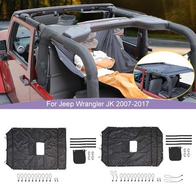 Грузовая сетка на крышу, изолирующая сетка для отдыха на крыше для Jeep Wrangler JK 2007-2017, внешние аксессуары автомобиля