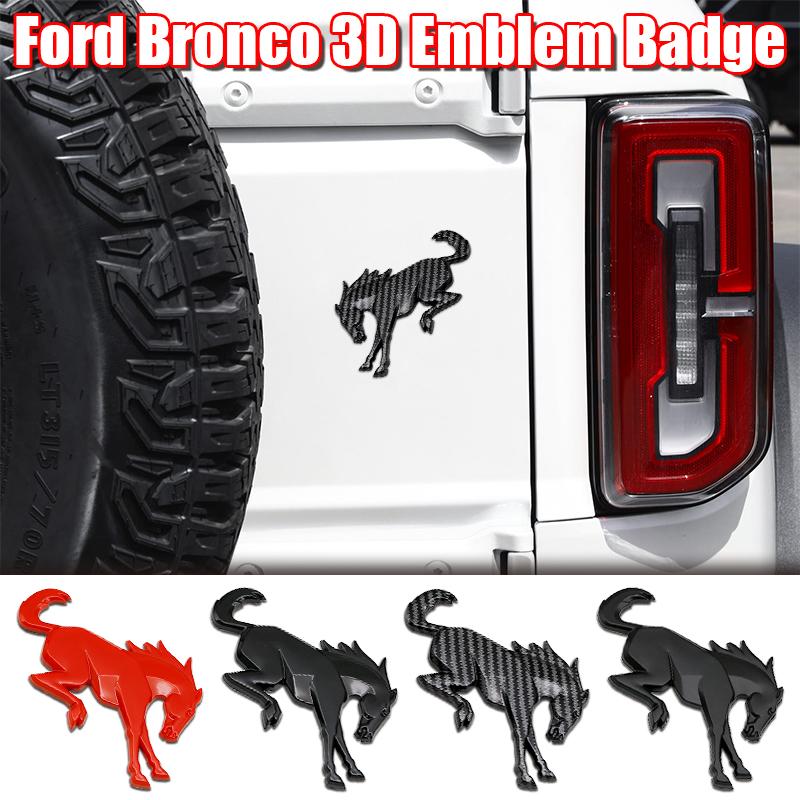 AACD1 Ford 3D Car Horse Stickers Hot For Ford Focus Bronco Logo Exterior Modification Tailgate Leaf Board Letters Animal Parts Badge