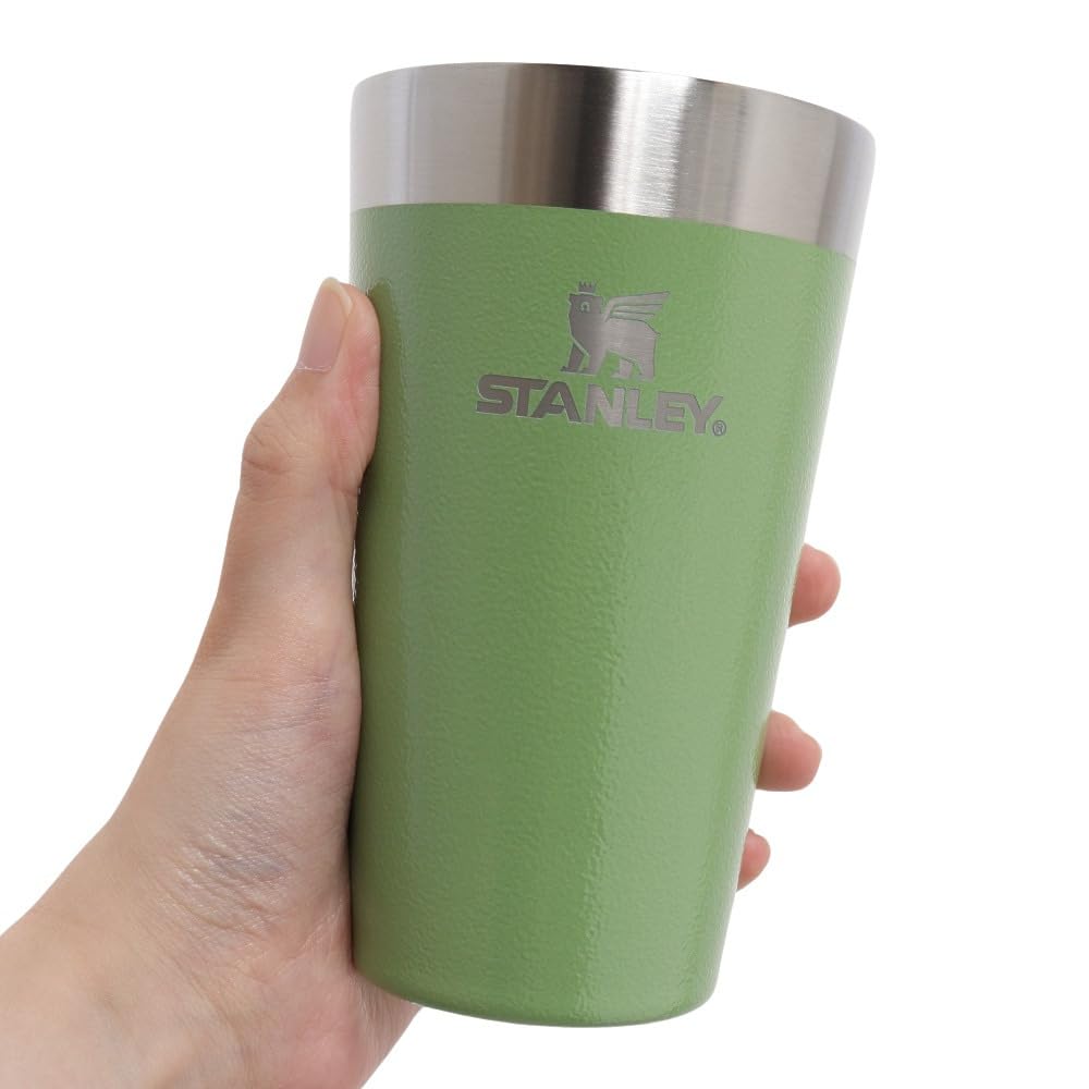STANLEY Stackable Vacuum Green Tumbler, 0.47L, Pint, 10-02282-317, (Green/FF)