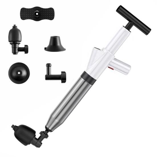 1 Set Toilet Plunger Powerful Toilet Pipe Unclogger Stainless Steel Floor Drain Unclogger for Bathroom Kitchen