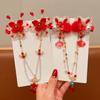 Forehead Chain Children's New Year Hairpin Hanfu Headwear Ancient Style Hair Clip Girls