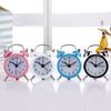 Alarm Clock Classic Double Bell Glass Lens PVC Clock Face