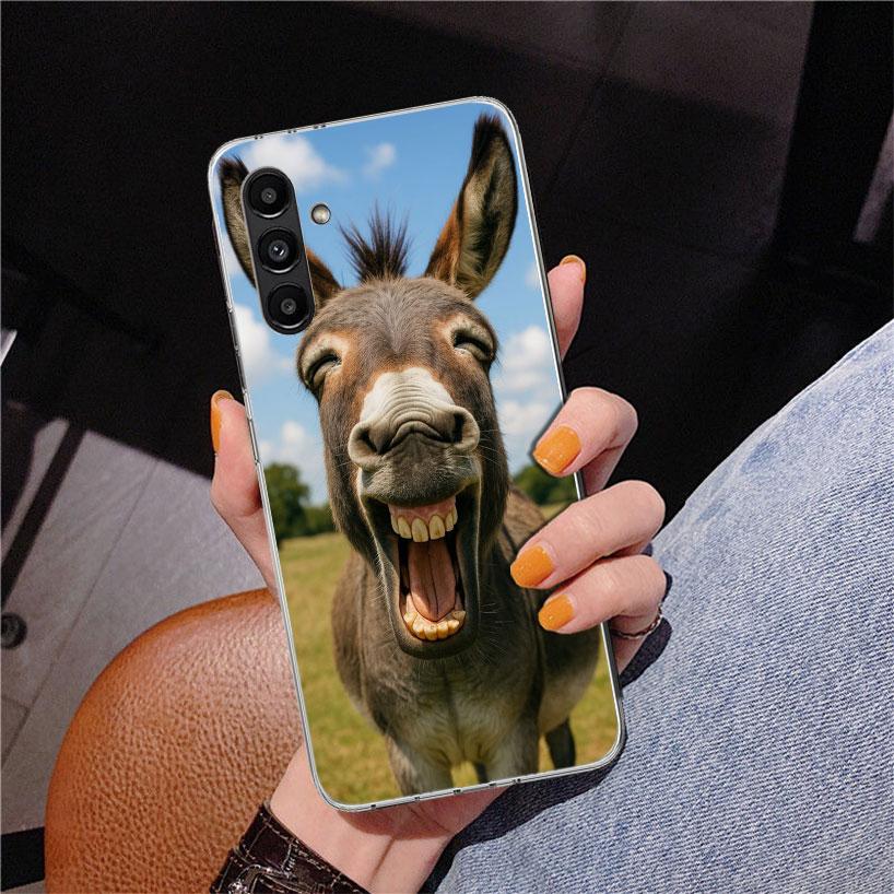 Funny Donkey Phnoe Case for Samsung Galaxy A17 A37 A57 A16 A26 A36 A56 A15 A14 A13 A55 A54 A53 A35 A34 A33 A25 A24 A23 A52 Galax