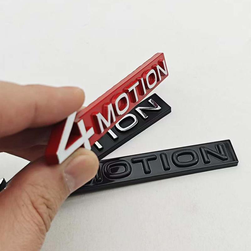 3D Metal Car Styling 4MOTION Logo Sticker Body Badge Tail Decals For VW Tiguan Touareg Golf Passat R32 Atlas Arteon Accessories AX3