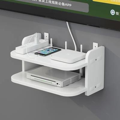 2-х уровневые плавающие полки, маршрутизатор Wi-Fi, подвесной уровень, розетка с несколькими кранами, держатель для приставки, кронштейн для кабеля, настенное крепление, органайзер для хранения