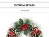 High-Grade Red Ball Pine Cone Christmas Wreath - Decorative Door & Tabletop Ornament