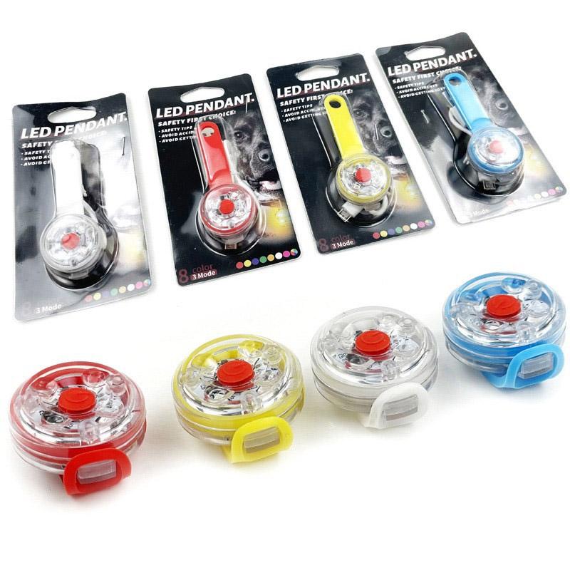 LED Pet Tracking Luminous Pendant Ligh Dogs Collars Dog Wear with Anti-Theft Strobe & Waterproof Design, Safety for Night Walks