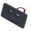RV USB Charger High Speed Dual Port Intelligent Circuit Car Chargers Socket with Blue LED