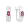 Silver Earrings with Natural Ruby 1.163ct (2165279)