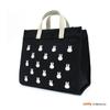 Miffy Monogram 2WAY Tote Bag M Face Black
