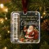 Christmas Cash Gift Acrylic Hanging Ornament Creative Cash Storage Holiday Decor for Christmas Tree Unique Keepsake Gift