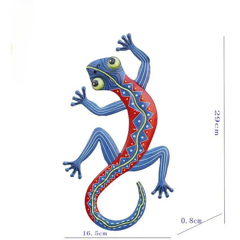 Charming 1PC Iron Gecko Wall Hanging - Creative Home Decor. A Delightful Hardware Craft for a Unique Wall Decoration.