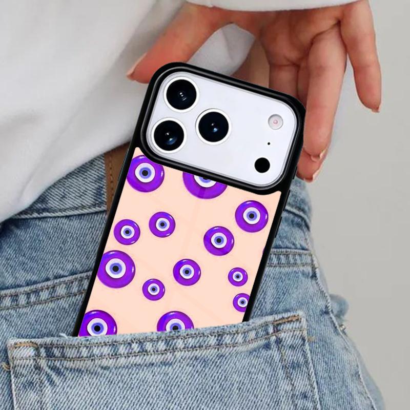 Мягкий чехол для телефона 'Сглаз' для iPhone 16e 15 14 13 12 17 Pro Max Plus Air 17pro Чехол Coque