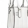 Michael Kors Сумка-тоут с дизайном подвески-логотипа бренда Hamilton Сумка-тоут сумка для покупок Мини-сумка через плечо из ПУ женская оптически белая