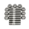 M8*40 Exhaust Manifold Stud For Honda Civic Acura Integra V3 B D Series Stainless Steel Stud Serrated Bolts Nut Screw