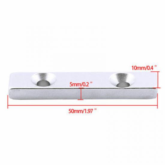 1/5 шт. неодимовый магнитный блок, сильный магнит, сверхмощный постоянный магнит, постоянный прямоугольный магнит с отверстием