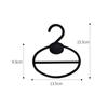 10Pcs Oval Coat Hanger Transparent Tie Display Racks Clothes Display Holder  Closet Organizer