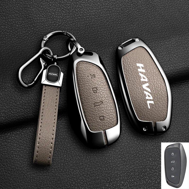 Кожаный чехол для автомобильного ключа Haval Xy H6 Dargo M6 H9 H6S F7 F7X Jolion X Dog H2 H3 H5 H7 H8 M4 F7H H2S Чехол для ключа Автомобильный пульт ДУ