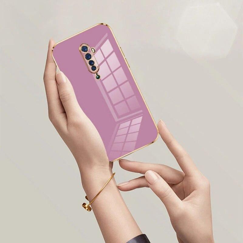 Чехол для OPPO Reno2 F, чехол для телефона Oppo Reno2z Oppo Reno 2, чехол CPH1989 CPH1907, роскошный противоударный чехол с квадратным покрытием