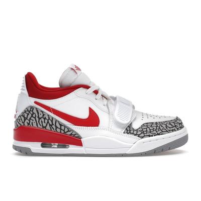 Air Jordan Legacy 312 Low Белый Красный Тренажерный Женские Кроссовки Цементно-Серый Черный FQ7827-106