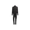 Adidas Three Stripe Zip Collar Sports Suit Men Sportswear Black IC6766