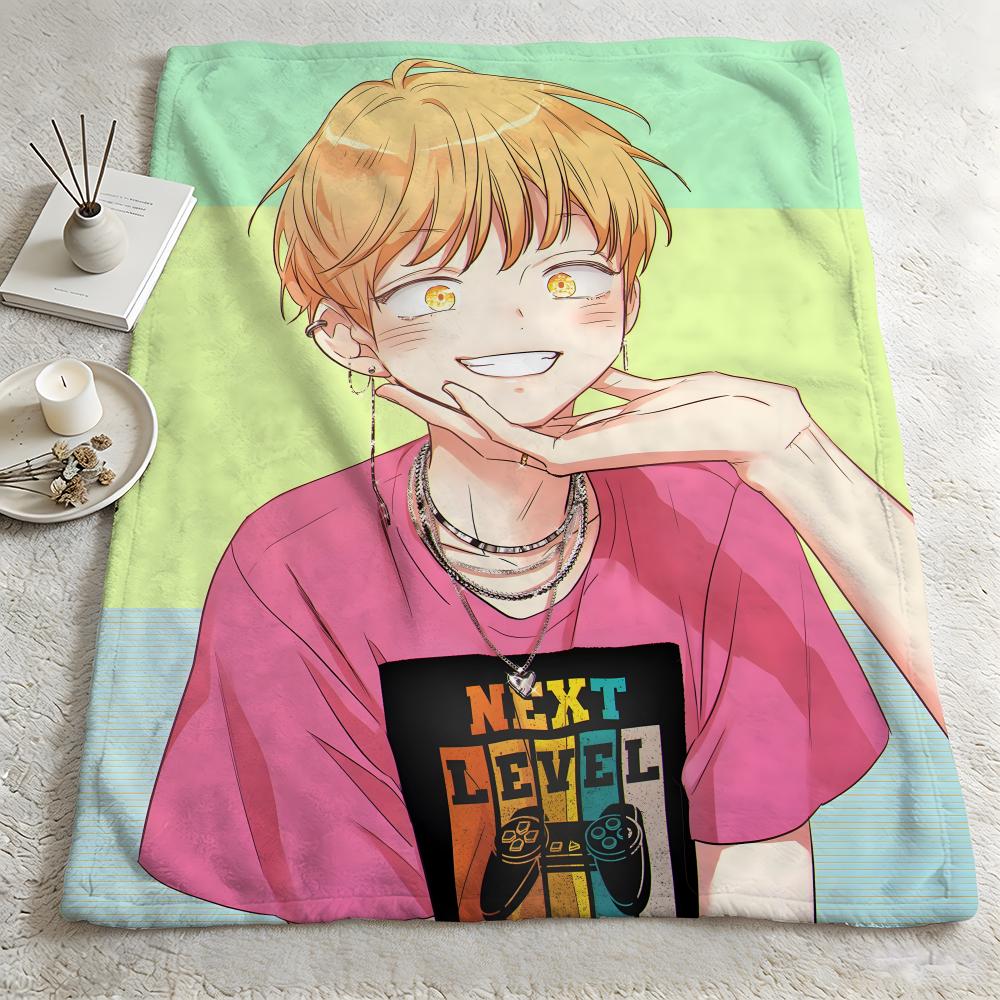 comic LLove Is An Illusionn Throw Warm Soft Flannel Blanket Multiuse for Sofa Bed Camping Travel Nap