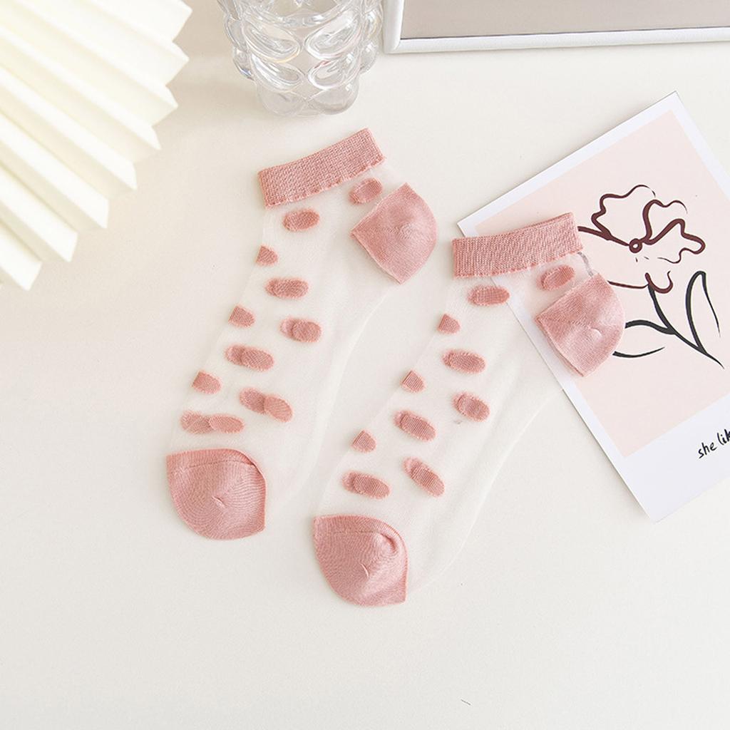 Женские дышащие чулки, модные летние тонкие носки с цветочной сеткой в ​​стиле пэчворк