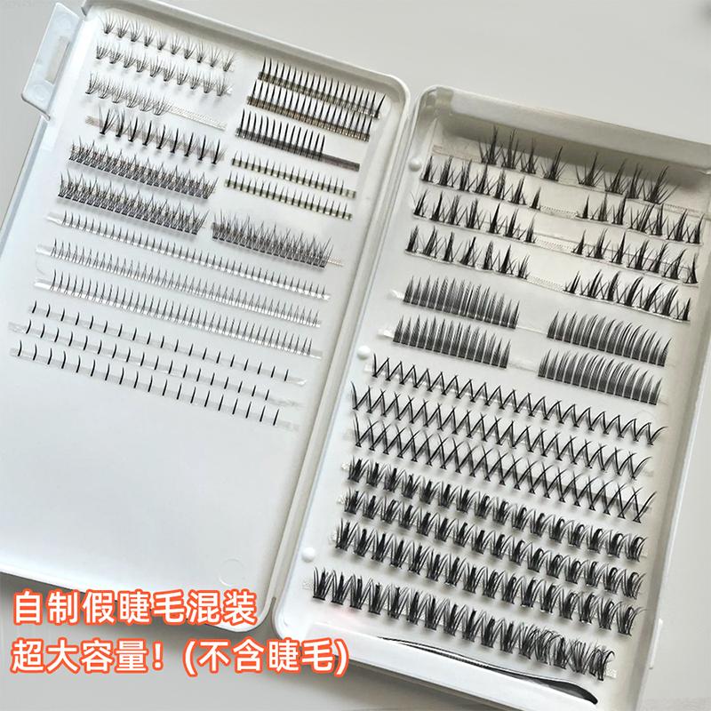 False Eyelashes Dustproof Storage Box Snap Design High-Capacity Travel Empty Lashes Holder Case Lash Storage Display Organizer