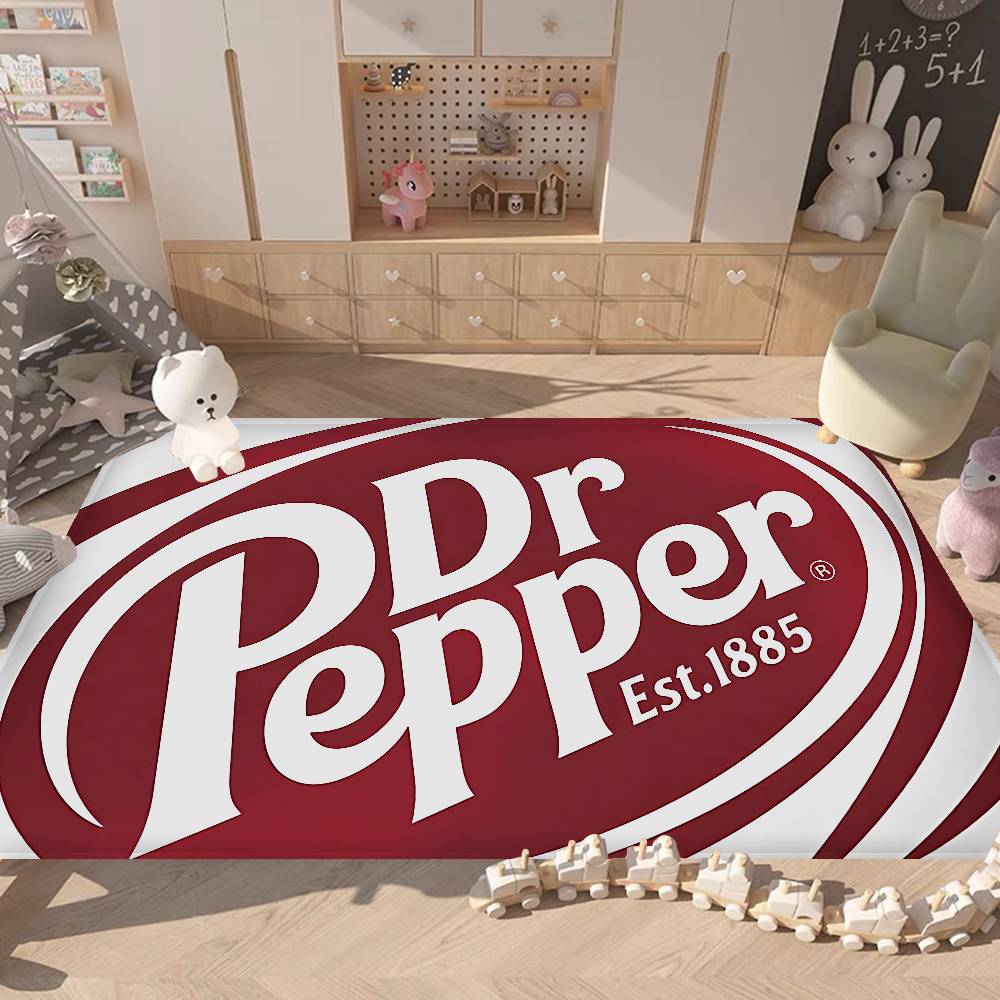 D-Dr Peppers Logo Floor Mat Rectangle Anti-slip Home Soft Badmat Front Door Indoor Outdoor Mat Welcome Doormat