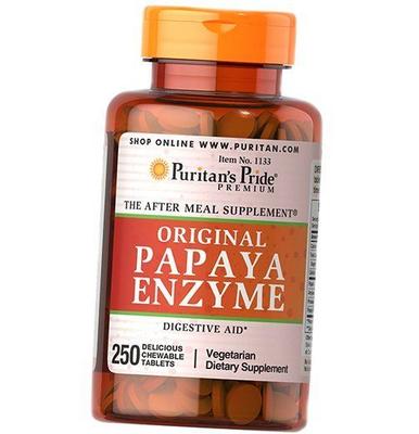 Фермент для пищеварения, Энзимы папайи, Papaya Enzyme, 250таб (69367006)