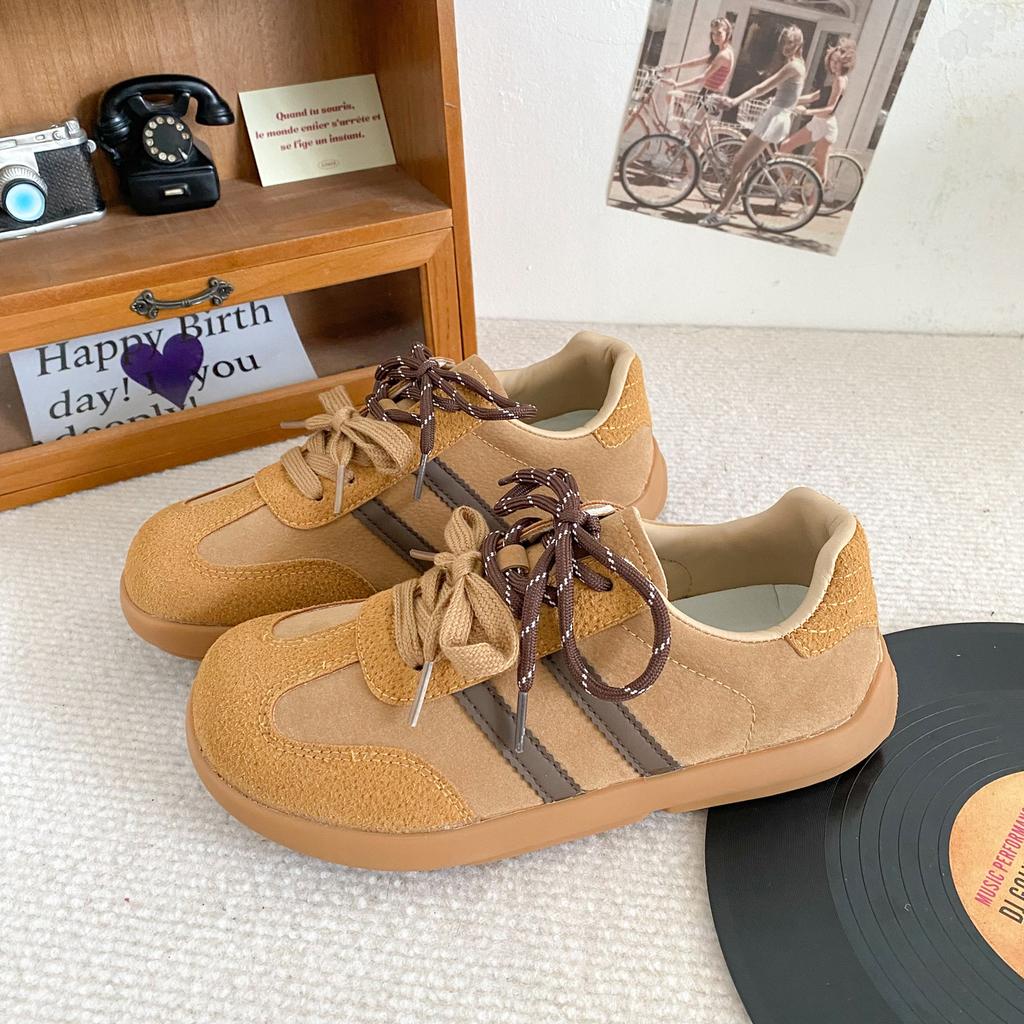 A9862 latex insole/cold dipping process mango head platform popular board shoes women's shoes German training shoes casual shoes lightweight