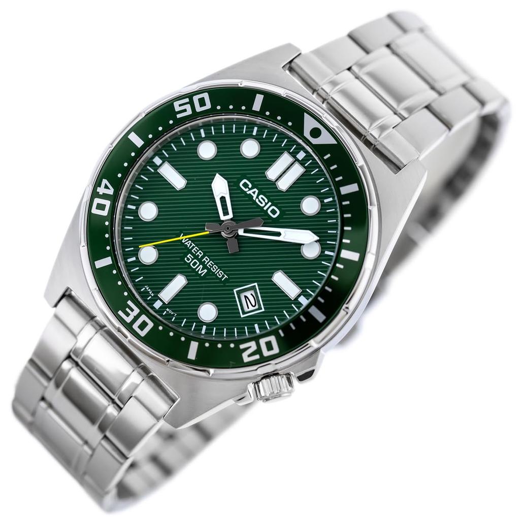 Casio Серебряные часы MTD-135D-3AVDF