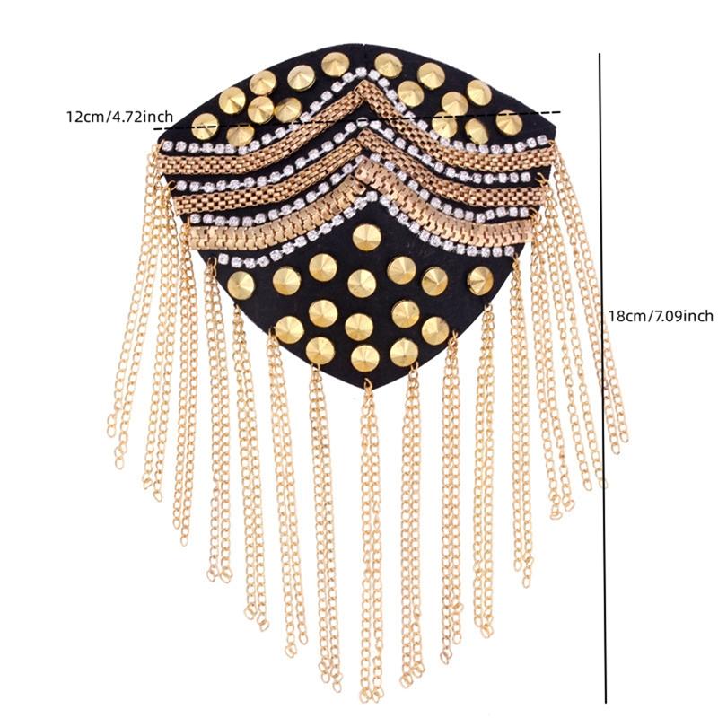 Костюм Платье Плечо Цветок Ювелирные Изделия Металл Бриллиантовые Украшения Костюмы Кисточка Эполет Аксессуары Обувь Одежда Аппликация