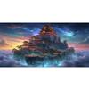 Большой размер Мозаика Сделай сам Полные наборы для рисования бриллиантами Искусство Фэнтези Сказочная страна Дворец Вышивка Крестом Стразы